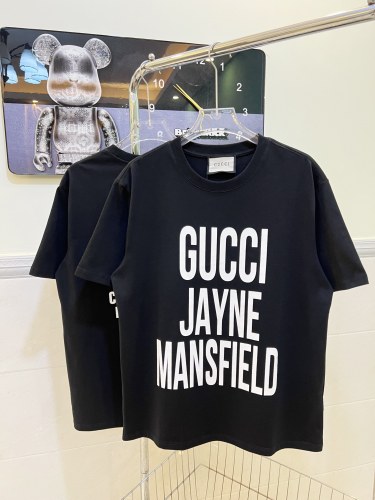 Gucci loves the new fashion series short -sleeved T -shirt