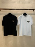 PRADA 2023 Cotton chest, fashion domineering triangle, short sleeve t -shirt couple model