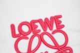 LOEWE 2023 Fall Spring and Summer Co -branded Series Fluorescence Fresh Powder Neon Make a short -sleeved T -shirt