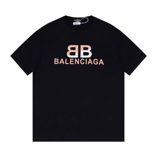 Balenciaga 23SS spring and summer double B gradient logo T -shirt short sleeves