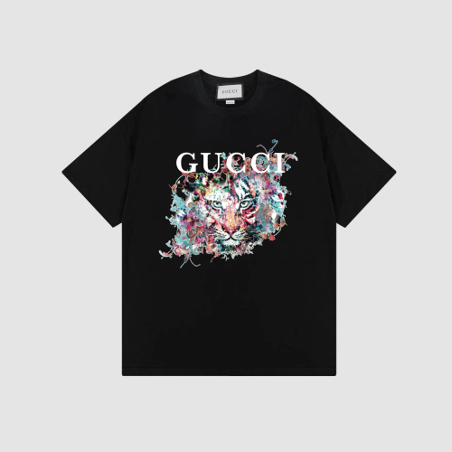 GUCCI Net Red Explosion Alphabet Printing Trend Round Needle Short -sleeved T -shirt