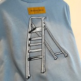 Louis Vuitton 23SS Hammer Embroidery Short -sleeved T -shirt