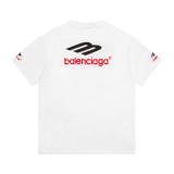 Balenciaga M standard logo embroidery short -sleeved couple model