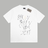 Balenciaga hand -painted letters short sleeves