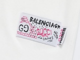 Balenciaga X GUCCI 2023SS round neck graffiti short -sleeved couple