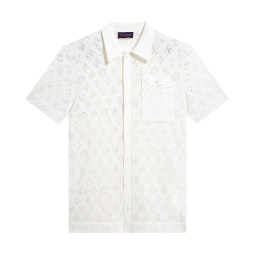 Louis Vuitton 2023SS mulberry silk blended short -sleeved shirt
