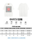 GUCCI classic decoration super large -shaped print short sleeves