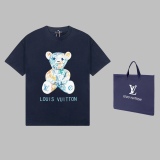 Louis Vuitton Show Limited Violent Bear Pattern Print Short -sleeved T -shirt