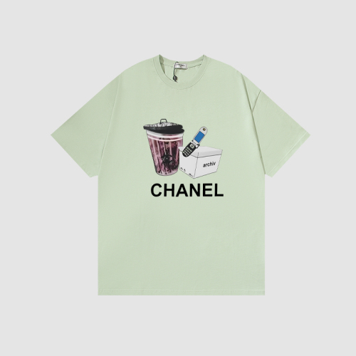 CHANEL 2023 Bicyle Cup Patterum LOGO T -shirt