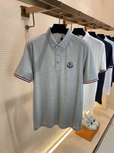 MONCLER 2023 Bremist logo logo embroidery letter pattern lapel POLO shirt