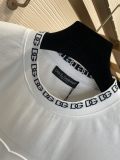 DOLCE & Gabbana D & G Cotton Cotton Trotter Barlier Round Neck Short -sleeved T -shirt couple