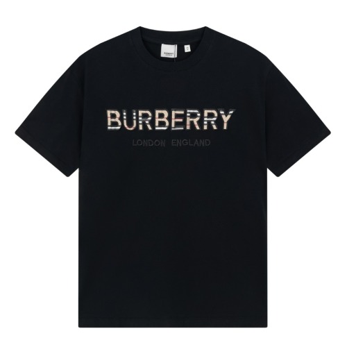 Burberry 23FW chest plaid letters short sleeves
