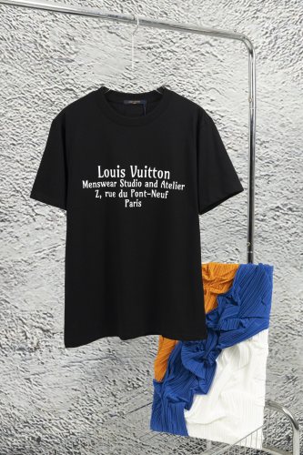 Louis Vuitton 23SS Show Limited Letter Slogs Short -sleeved T -shirt