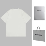 Balenciaga BB badge embroidered short -sleeved T -shirt