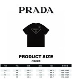 PRADA 23 chest triangle bid T -shirt couple model
