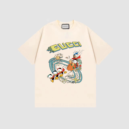 GUCCI Donald Duck Printing Name T -shirts T -shirt Loose Shoulder Edition