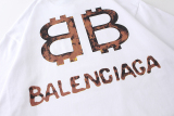 Balenciaga 23SS Double B Making old graffiti short sleeves