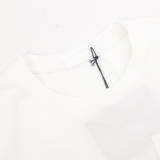 Prada pocket iron brand logo short -sleeved T -shirt