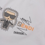 FENDI Flash Drill Old Buddha Short -sleeved T -shirt