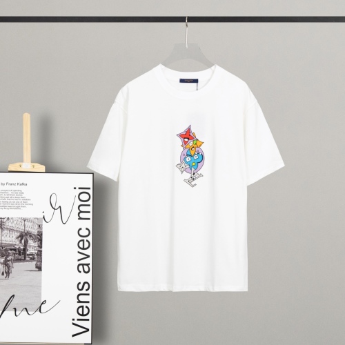 Louis Vuitton 2023 series printing round neck short -sleeved T -shirt