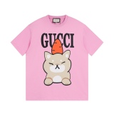 Gucci & KAWAII joint series of radish cartoon joint T -shirt GUCCI 23SS summer artist joint works cartoon letter printing
