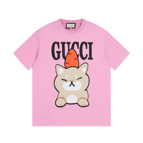 Gucci & KAWAII joint series of radish cartoon joint T -shirt GUCCI 23SS summer artist joint works cartoon letter printing