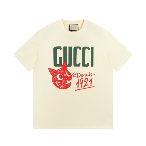 Gucci cat printed 1921GUCCI 23SS spring and summer latest DEPUIS1921 cat printed couple model