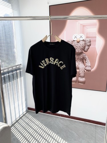 Versace 2023 Spring and Summer couple short -sleeved T -shirt