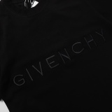 Givenchy front and rear large wide -level three -dimensional matte logo embroidery