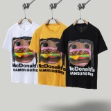 Travis Scott Cactusjack x CPFMGCJ joint model soaking the burger mouth pattern short -sleeved T -shirt