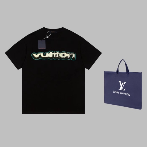 Louis Vuitton Limited Towel Embroidery Letter Short -sleeved T -shirt