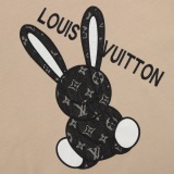 Louis Vuitton Old Flower Rabbit Patch Embroidery Short -sleeved T -shirt