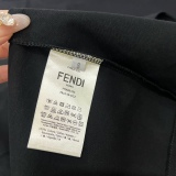 FENDI chest leather alphabet couple short sleeves