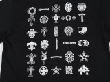 Chrome Hearts Logo Full Seal Sanskrit Letter Short Sleeve T -shirt