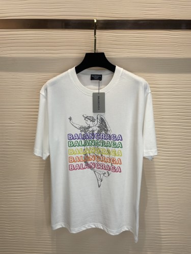 Balenciaga 2023logo letter cotton short -sleeved T -shirt couple model