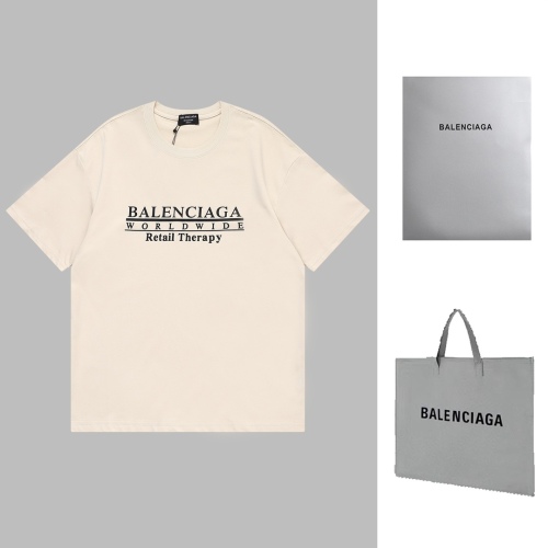 Balenciaga World Trade Organization WorldWide Cotton Loose Men and Women Couples the same short -sleeved T -shirt