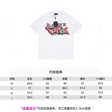 Louis Vuitton Limited Show Smooth Dissolt the Foam Boys Color Caddy Cashmere Flower Printing Short -sleeved T -shirt