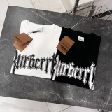 Burberry's chest slogan logo marks short sleeves