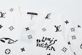 Louis Vuitton 23SS Velvet Make Badge Short -sleeved T -shirt