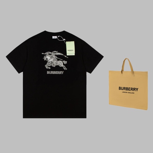 Burberry 23SS latest embroidery three -dimensional war horse short -sleeved leisure couple