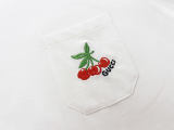 GUCCI 2023 Cherry embroidery T -shirt at the chest pocket
