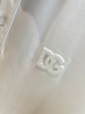 DOLCE & Gabbana D & G Cotton chest DG DG letters 3D pressure flower technology lapel POLO shirt