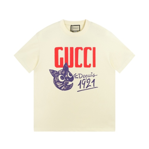 Gucci cat printed 1921GUCCI 23SS spring and summer latest DEPUIS1921 cat printed couple model