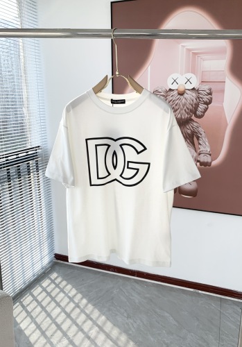 DOLCE & Gabbana D & G 2023 spring and summer couple short -sleeved T -shirt