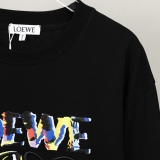 Loewe gradient embroidered print logo short -sleeved T -shirt