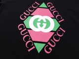 GUCCI Double G diamond -shaped multi -color print logo logo printing