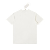 Moncler 2023 Small standard embroidery logo couple T -shirt chest classic round neck short -sleeved T -shirt