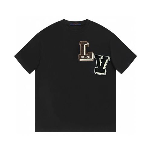 Louis Vuitton Limited Show Counter Top Element Fusion Create Embroidered Velvet T -shirt