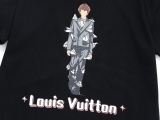 Louis Vuitton 2023 Person Walking Show Yuanneer Short -sleeved T -shirt