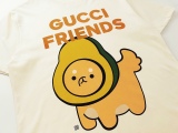 Gucci & KAWAII joint series Gucci avocado puppy co -branded T -shirt Gucci 23SS spring and summer avocado puppy letters print